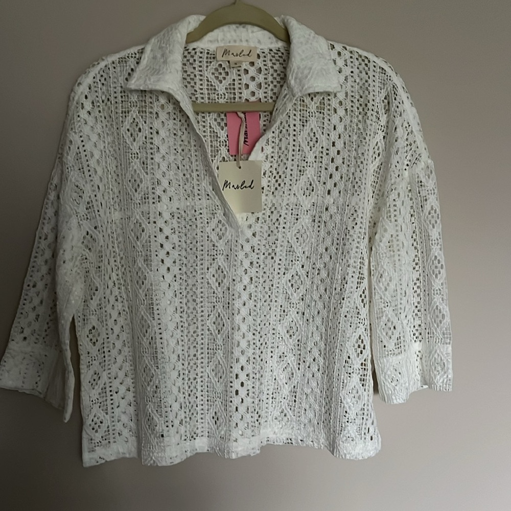 Short Sleeve Lace Top